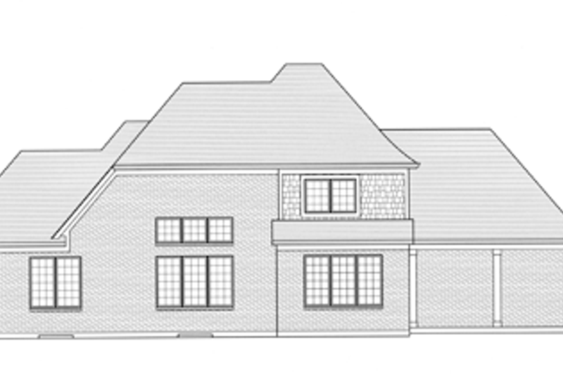 Home Plan - Exterior - Rear Elevation for Country House Plan #46-834 - 4 bed, 2.5 bath