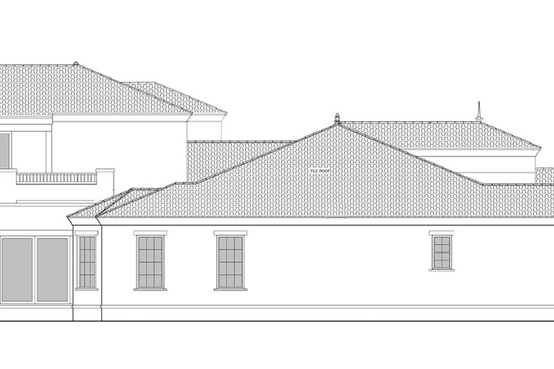 Dream House Plan - Exterior - Other Elevation 1 for Mediterranean House Plan #1058-84 - 4 bed, 4.5 bath