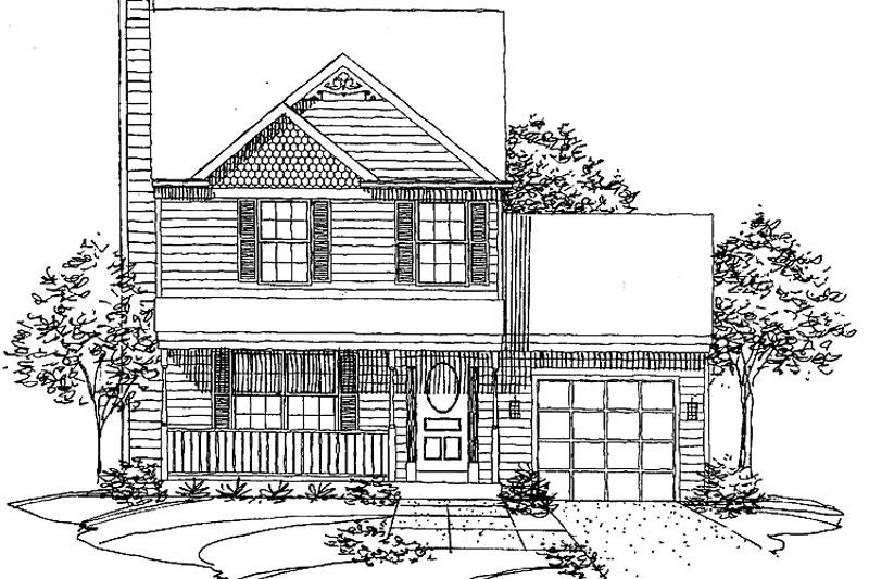 Home Plan - Exterior - Front Elevation 3 for Victorian House Plan #320-908 - 3 bed, 2.5 bath