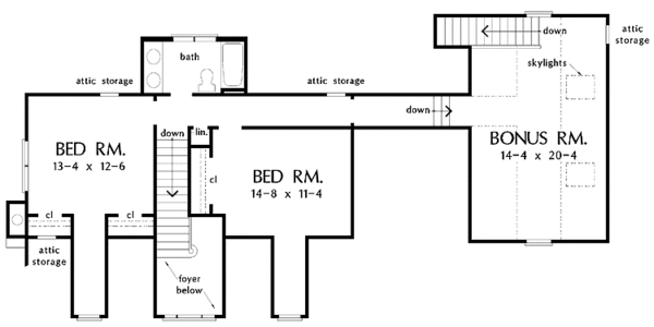 Home Plan - Country Floor Plan - Upper Floor Plan #929-346