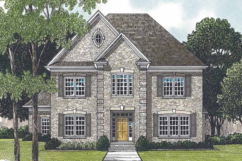 House Blueprint - Traditional Exterior - Front Elevation Plan #453-549