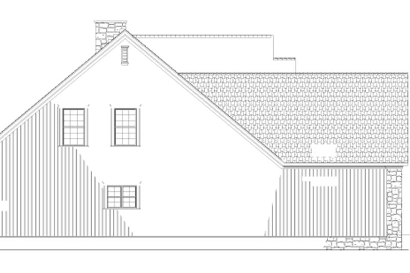 House Plan Design - Exterior - Other Elevation 2 for Traditional House Plan #17-2779 - 4 bed, 2.5 bath