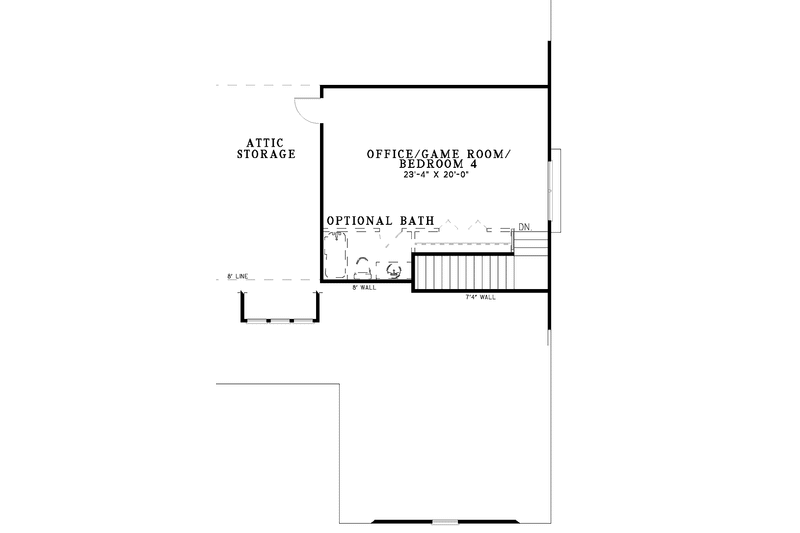 Home Plan - Floor Plan - Upper Floor for Colonial House Plan #17-2973 - 4 bed, 3 bath