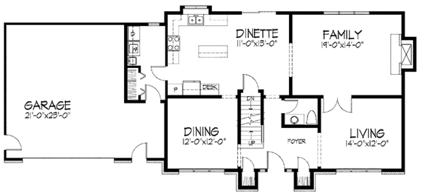 House Plan Design - Traditional Floor Plan - Main Floor Plan #51-880