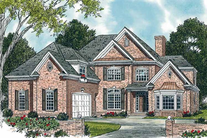 House Plan Design - Traditional Exterior - Front Elevation Plan #453-292