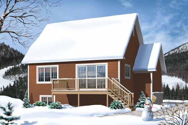Home Plan - Exterior - Rear Elevation for Traditional House Plan #23-2492 - 3 bed, 2 bath