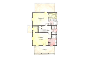 Colonial Style House Plan - 3 Beds 2.5 Baths 1536 Sq/Ft Plan #1053-38 Floor 