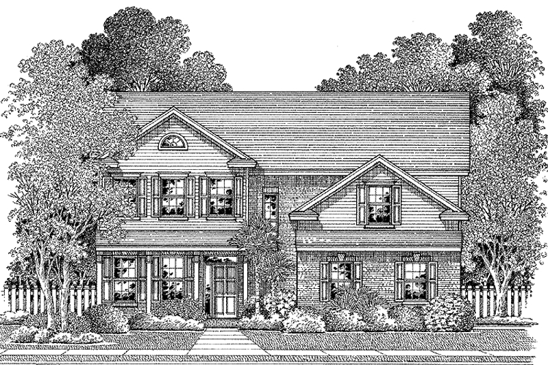 Home Plan - Exterior - Front Elevation 3 for Country House Plan #999-88 - 3 bed, 2.5 bath