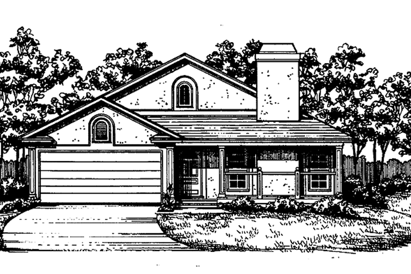 House Design - Country Exterior - Front Elevation Plan #30-215