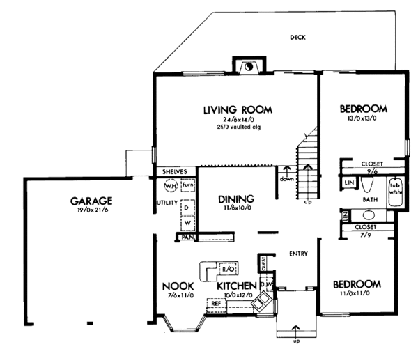 Dream House Plan - Contemporary Floor Plan - Main Floor Plan #320-785