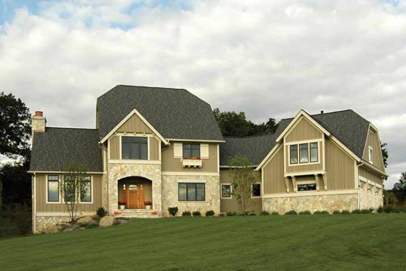 Home Plan - Exterior - Front Elevation 3 for European House Plan #928-102 - 3 bed, 2.5 bath