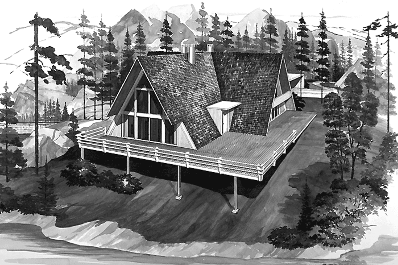 House Blueprint - Exterior - Front Elevation Plan #72-527