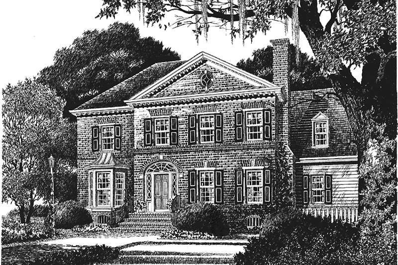 Dream House Plan - Classical Exterior - Front Elevation Plan #429-183