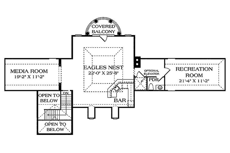 House Design - Floor Plan - Other Floor for European House Plan #453-472 - 5 bed, 5 bath
