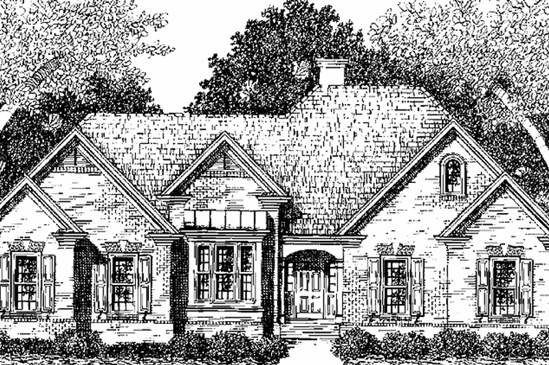 Home Plan - Ranch Exterior - Front Elevation Plan #129-165