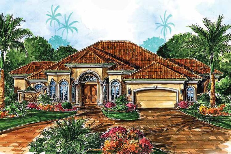 Dream House Plan - Exterior - Front Elevation 3 for Contemporary House Plan #1017-20 - 3 bed, 3 bath