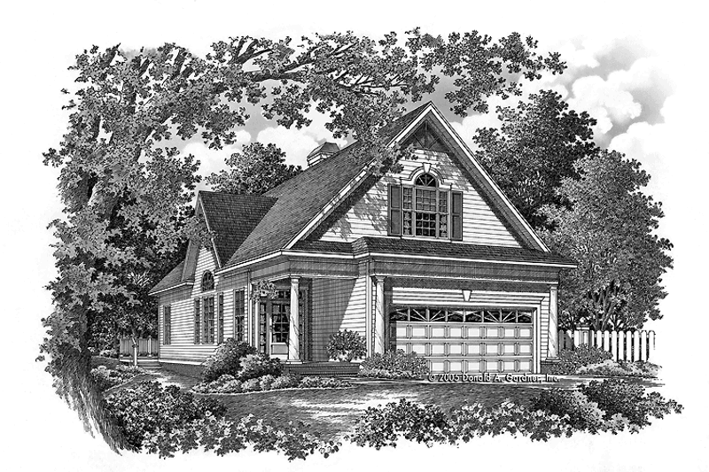 House Blueprint - Country Exterior - Front Elevation Plan #929-762