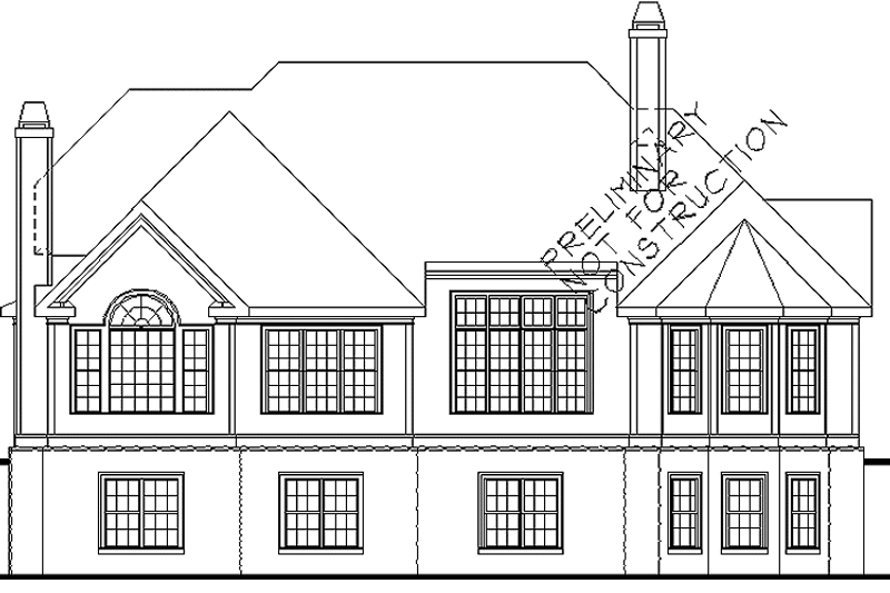Home Plan - Exterior - Rear Elevation for Country House Plan #927-131 - 3 bed, 2.5 bath
