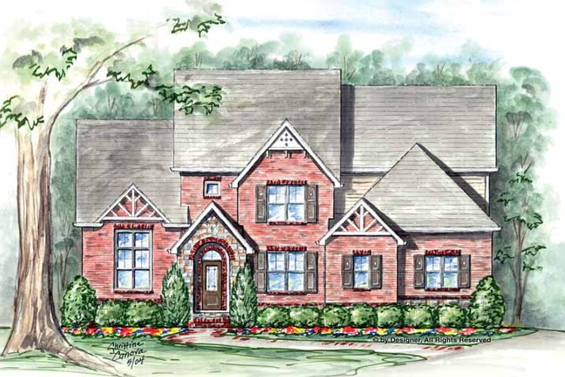 Architectural House Design - Traditional Exterior - Front Elevation Plan #54-346