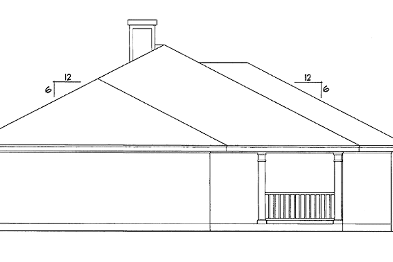 Architectural House Design - Exterior - Other Elevation for Country House Plan #40-503 - 3 bed, 2 bath