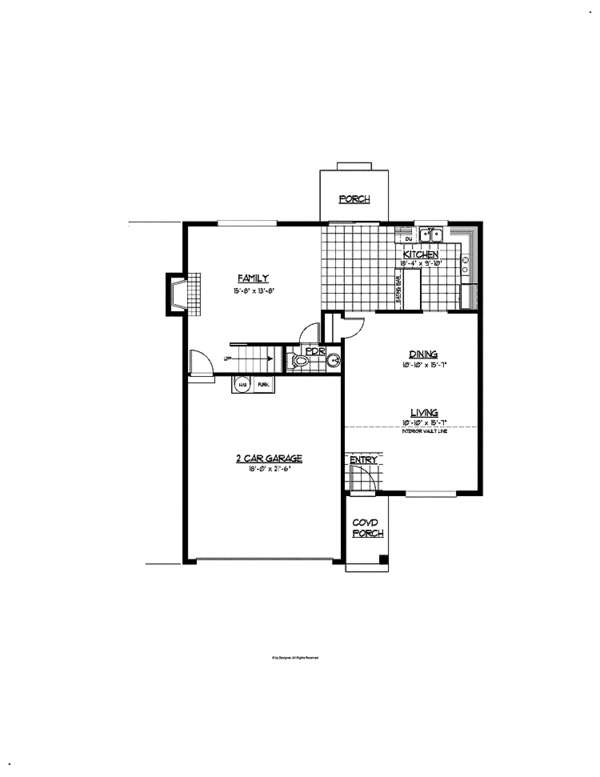 Architectural House Design - Craftsman Floor Plan - Main Floor Plan #569-5