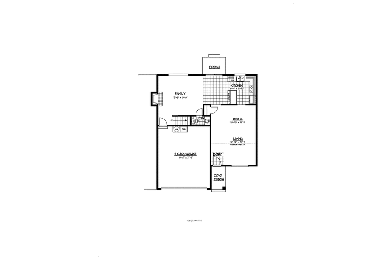 Home Plan - Floor Plan - Main Floor for Craftsman House Plan #569-5 - 3 bed, 2.5 bath