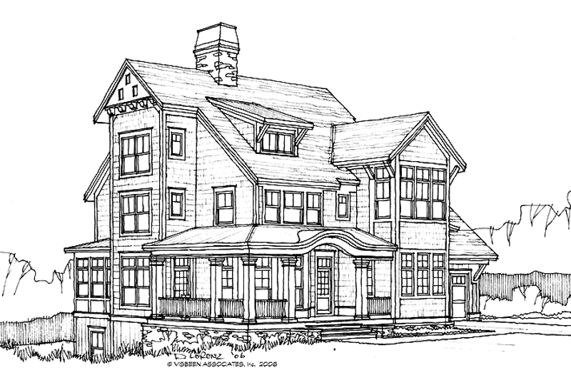 Architectural House Design - Victorian Exterior - Front Elevation Plan #928-69