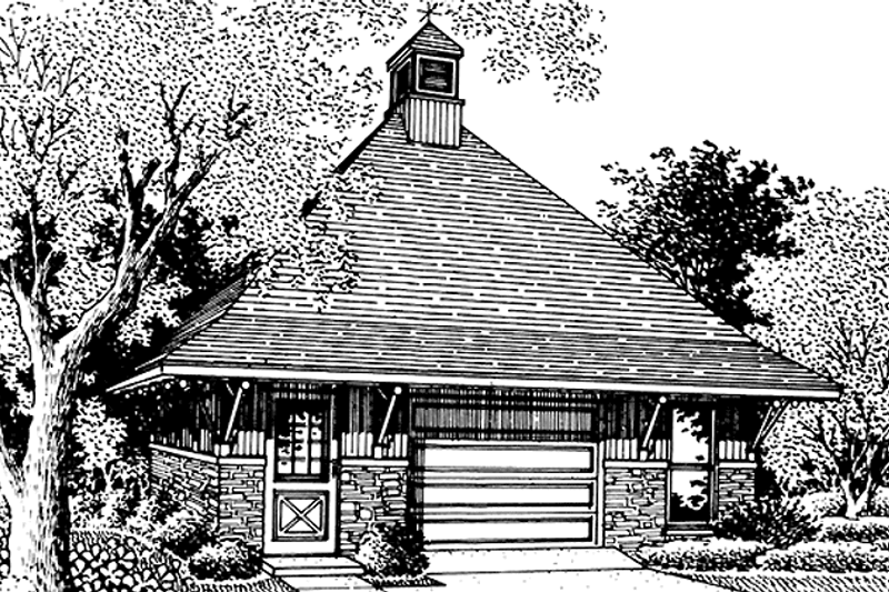 Dream House Plan - Exterior - Front Elevation Plan #45-445