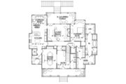 Southern Style House Plan - 4 Beds 3.5 Baths 3435 Sq/Ft Plan #1054-19 