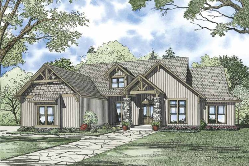 Architectural House Design - Traditional Exterior - Front Elevation Plan #17-3316