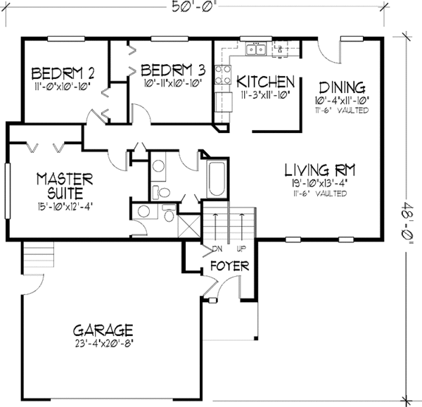 House Plan Design - Prairie Floor Plan - Main Floor Plan #320-1424
