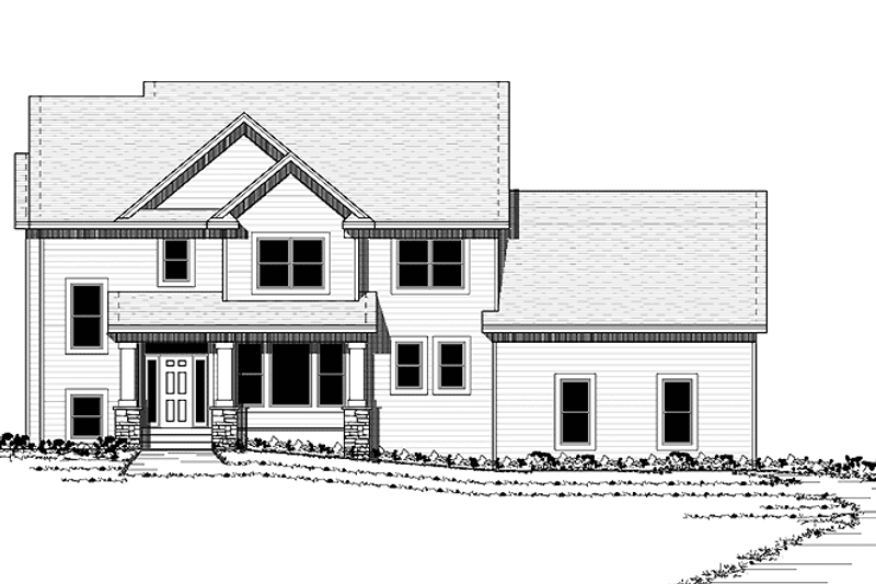 House Plan Design - Traditional Exterior - Front Elevation Plan #51-666