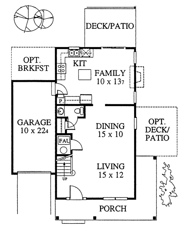 House Design - Country Floor Plan - Main Floor Plan #1053-16