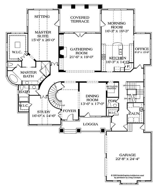 Home Plan - Craftsman Floor Plan - Main Floor Plan #453-382