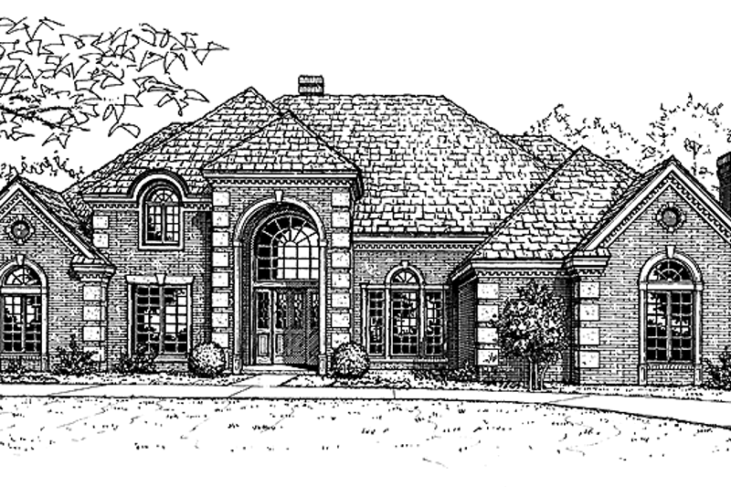 Home Plan - Colonial Exterior - Front Elevation Plan #310-1031
