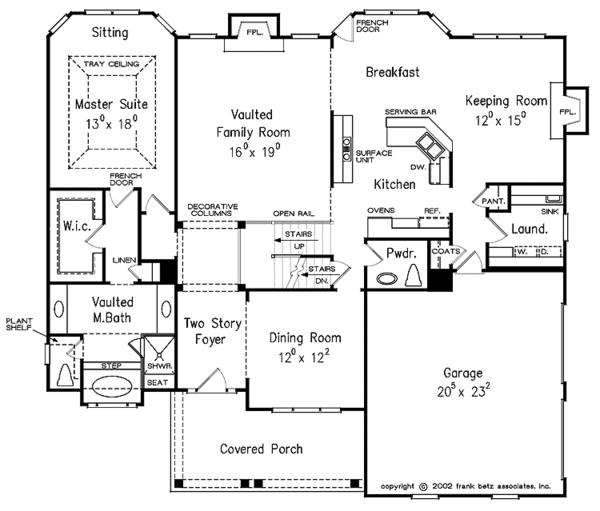 House Design - Traditional Floor Plan - Main Floor Plan #927-862