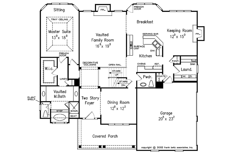 House Blueprint - Floor Plan - Main Floor for Traditional House Plan #927-862 - 4 bed, 3.5 bath