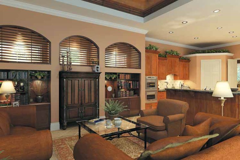 Home Plan - Interior - Family Room 1 for Mediterranean House Plan #930-175 - 3 bed, 3.5 bath