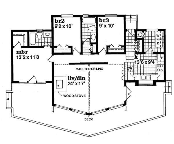 House Design - Floor Plan - Main Floor Plan #47-876