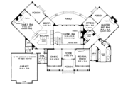 Country Style House Plan - 3 Beds 3.5 Baths 3499 Sq/Ft Plan #929-755 