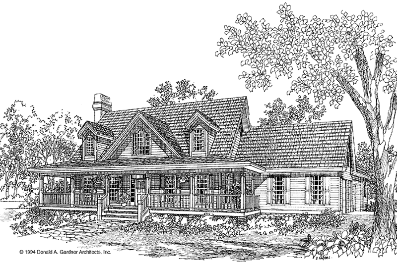 Home Plan - Exterior - Front Elevation 3 for Country House Plan #929-208 - 3 bed, 3.5 bath