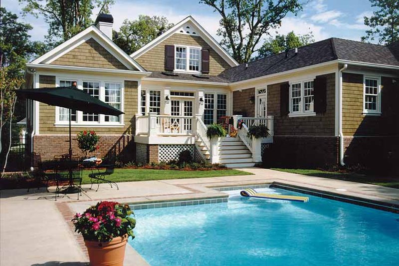 Home Plan - Exterior - Rear Elevation for Classical House Plan #429-248 - 3 bed, 2.5 bath