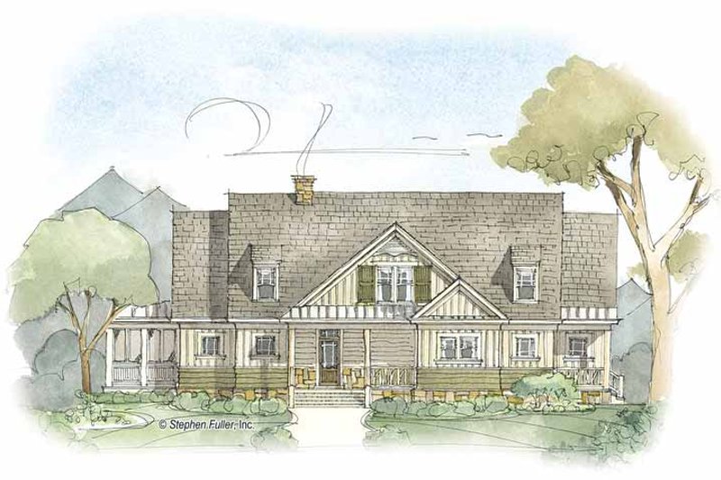 Home Plan - Country Exterior - Front Elevation Plan #429-379