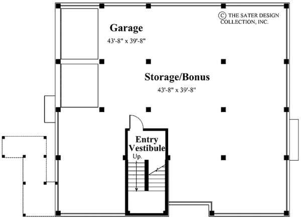 Home Plan - Mediterranean Floor Plan - Lower Floor Plan #930-155