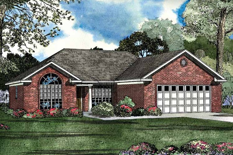 Dream House Plan - Ranch Exterior - Front Elevation Plan #17-3069