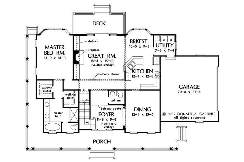 Home Plan - Floor Plan - Main Floor for Classical House Plan #929-686 - 3 bed, 3.5 bath