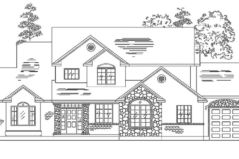 Home Plan - Traditional Exterior - Front Elevation Plan #945-57