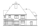 European Style House Plan - 4 Beds 3.5 Baths 3690 Sq/Ft Plan #23-2418 
