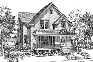 Home Plan - Country Exterior - Front Elevation Plan #984-4
