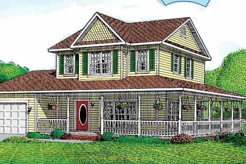 Home Plan - Victorian Exterior - Front Elevation Plan #11-237